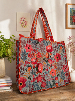 Blush Garden Quilted Tote