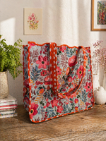 Blush Garden Quilted Tote