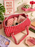 Cherry Check Duffle