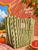 Citrus Bloom Quilted Tote