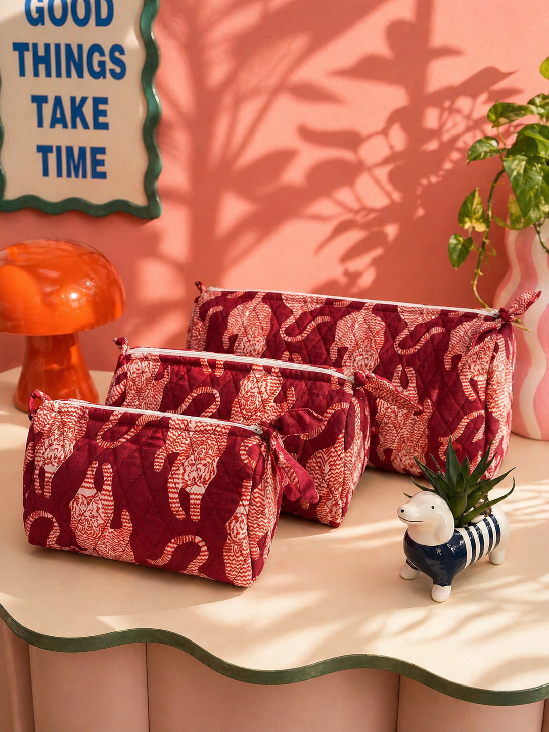 Crimson Safari Trio Set
