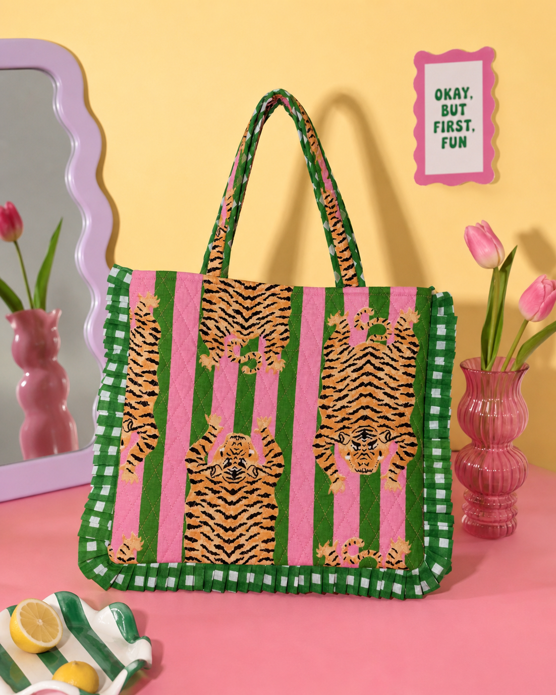 Jungle Candy Ruffle Tote
