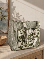 Palm Escape Quilted Tote