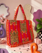 Roar & Bloom Ruffle Tote
