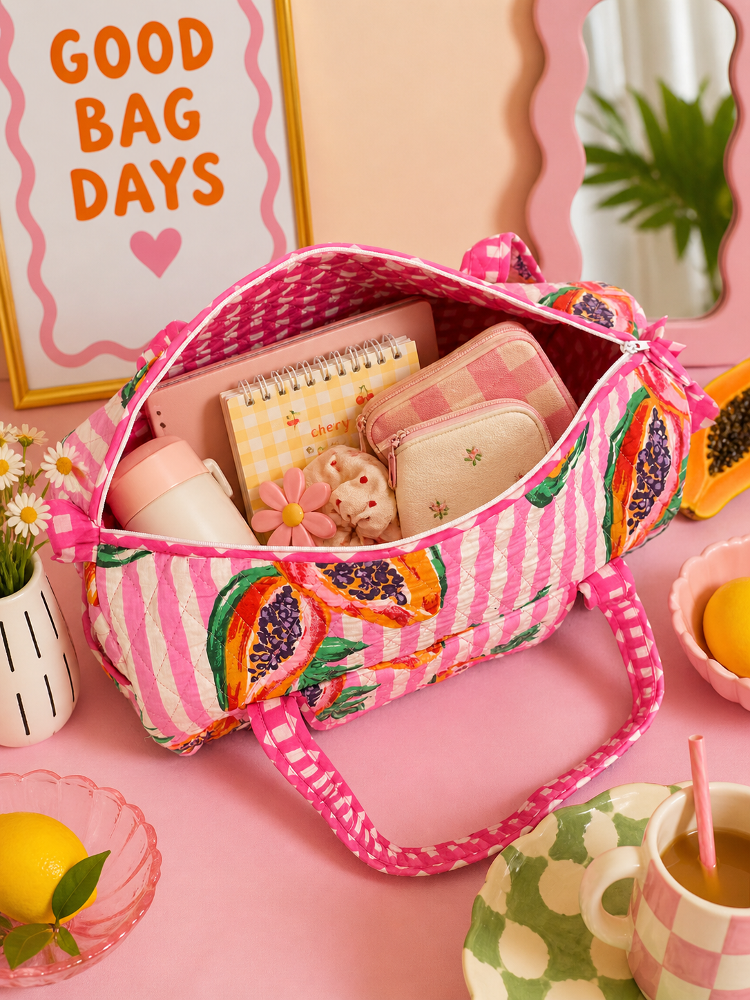 Rosy Tropic Duffle