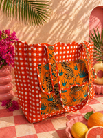 Sunset Safari Quilted Tote