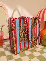 Tiger Pop Quilted Tote