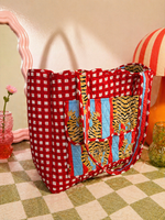 Tiger Pop Quilted Tote