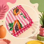 Tropical Blush Ruffle Tote